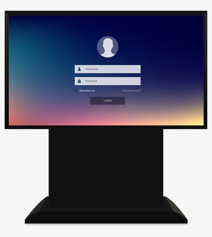 Touch Screen Kiosk - Computer Monitor, transparent png #9106626