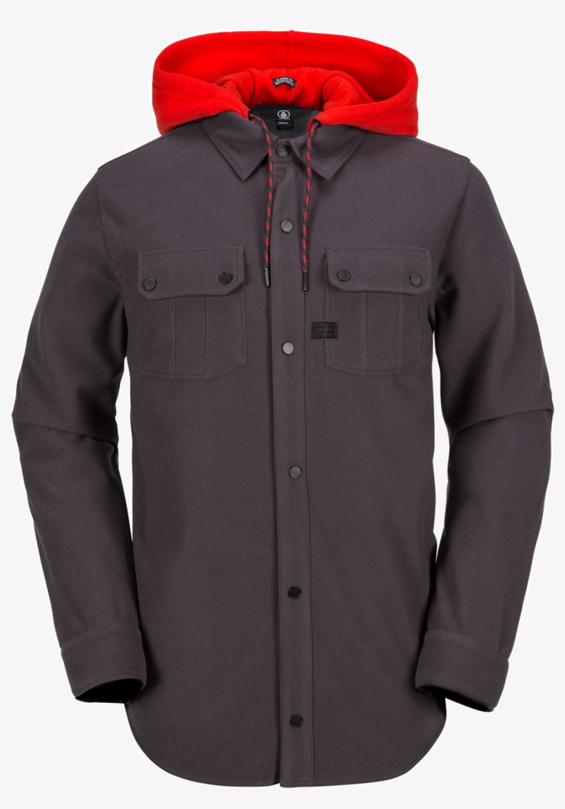 Volcom Field Bonded Flannel In Vintage Black - Volcom, transparent png #9107333