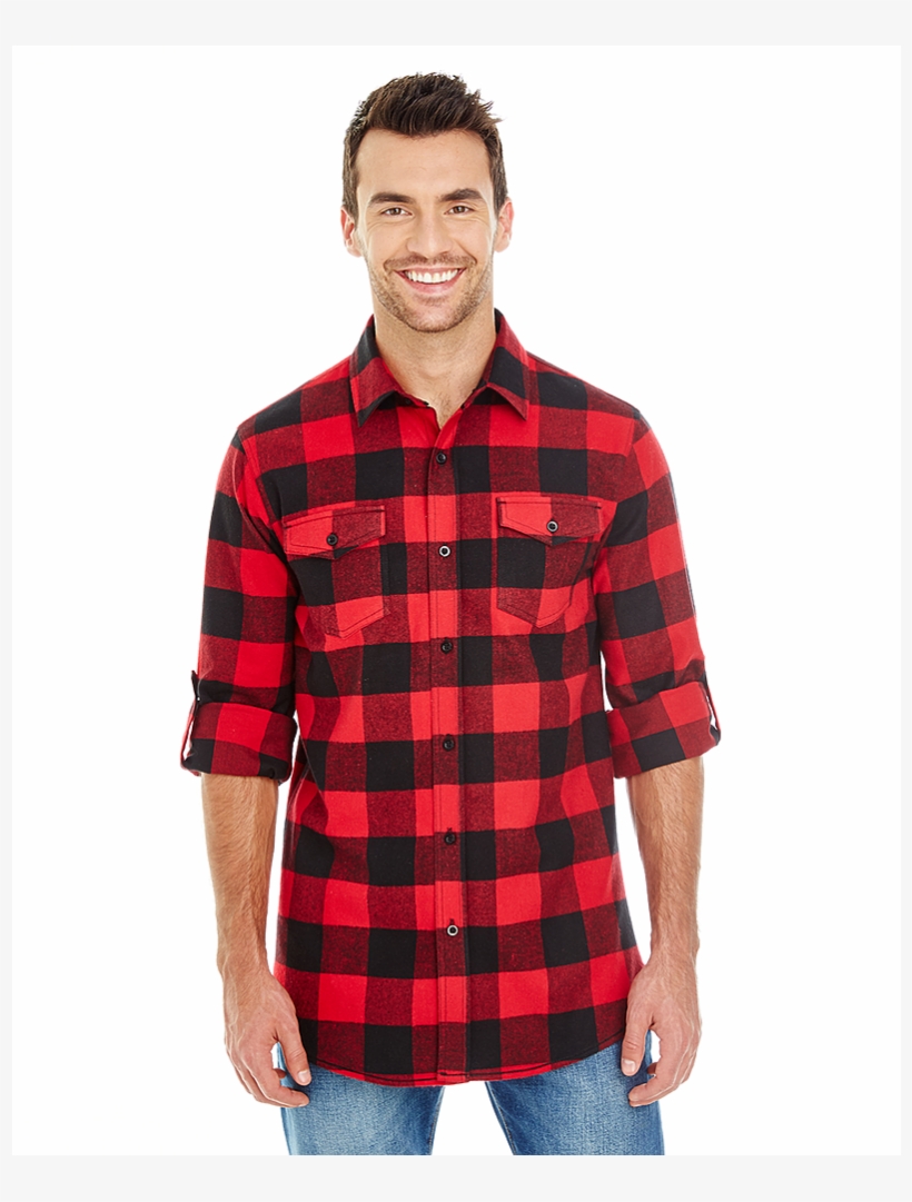 Burnside Br8210 Menã¢â‚¬â„¢s Woven Plaid Flannel - Shirt, transparent png #9107678