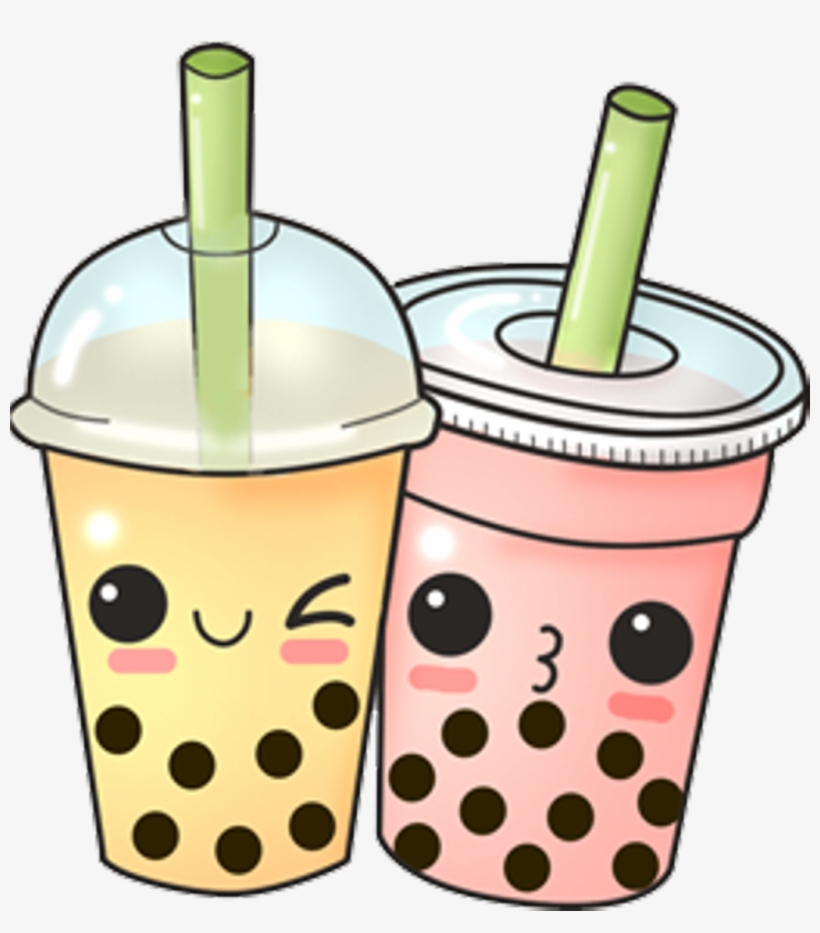 #bubbletea #boba #tea #sticker #cute #freetoedit - Boba Milk Tea Clip Art, transparent png #9107680