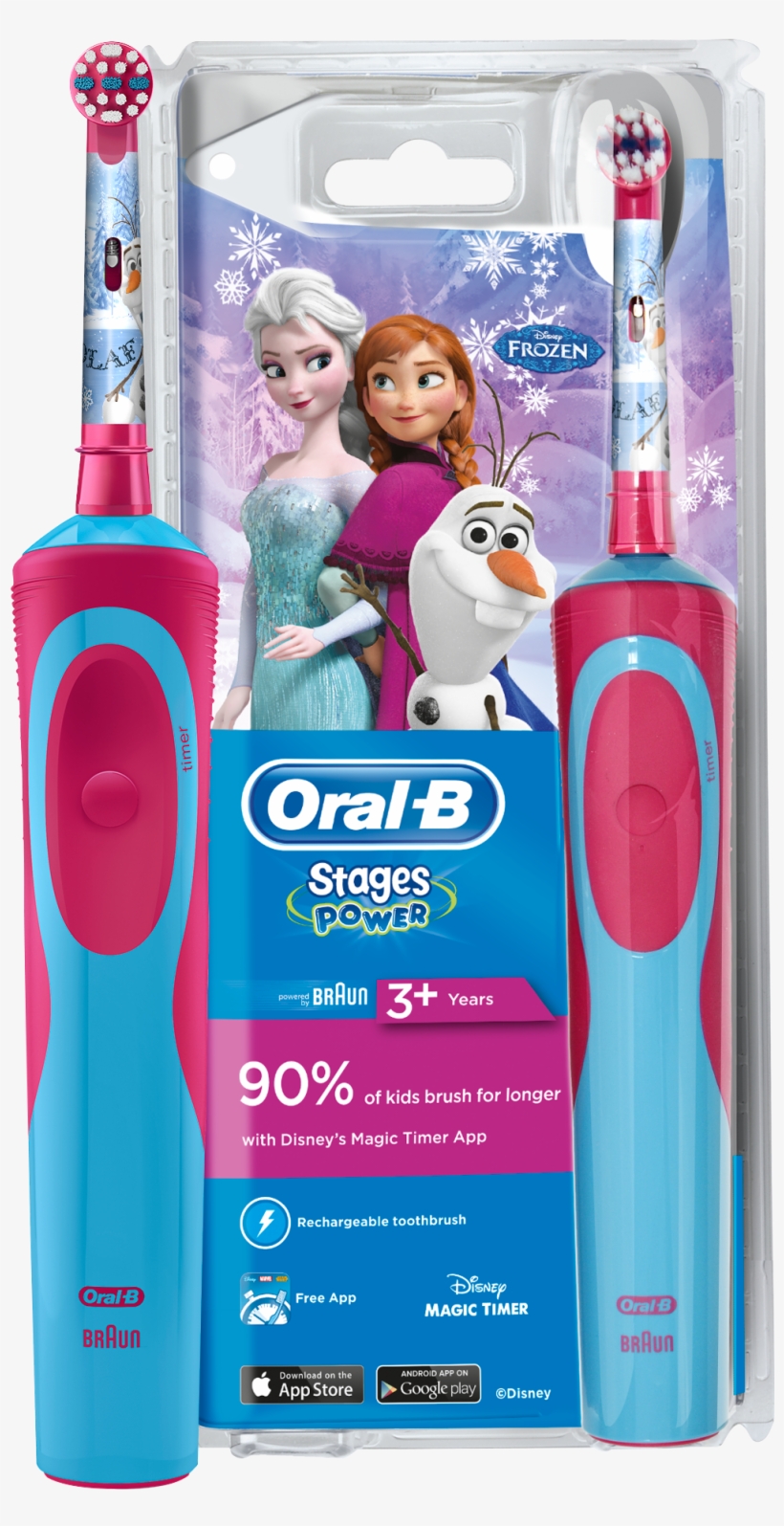 Share - Braun Oral B Frozen, transparent png #9108560