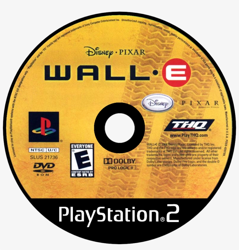 Wall-e - Disc - Ratchet And Clank Size Matters Ps2 Disc, transparent png #9108709