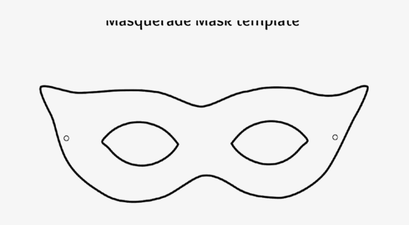 Mask Template - Mardi Gras Mask Cut Outs, transparent png #9109528