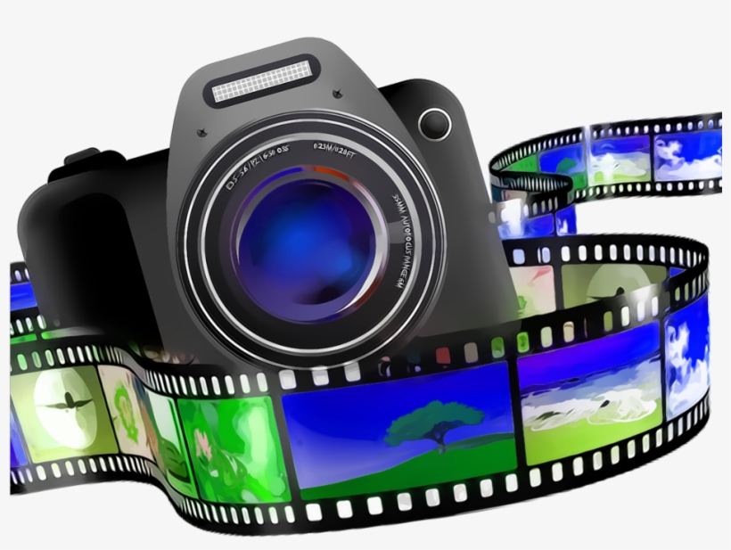 Ftestickers Camera Film Neon Blue - Photography, transparent png #9109913