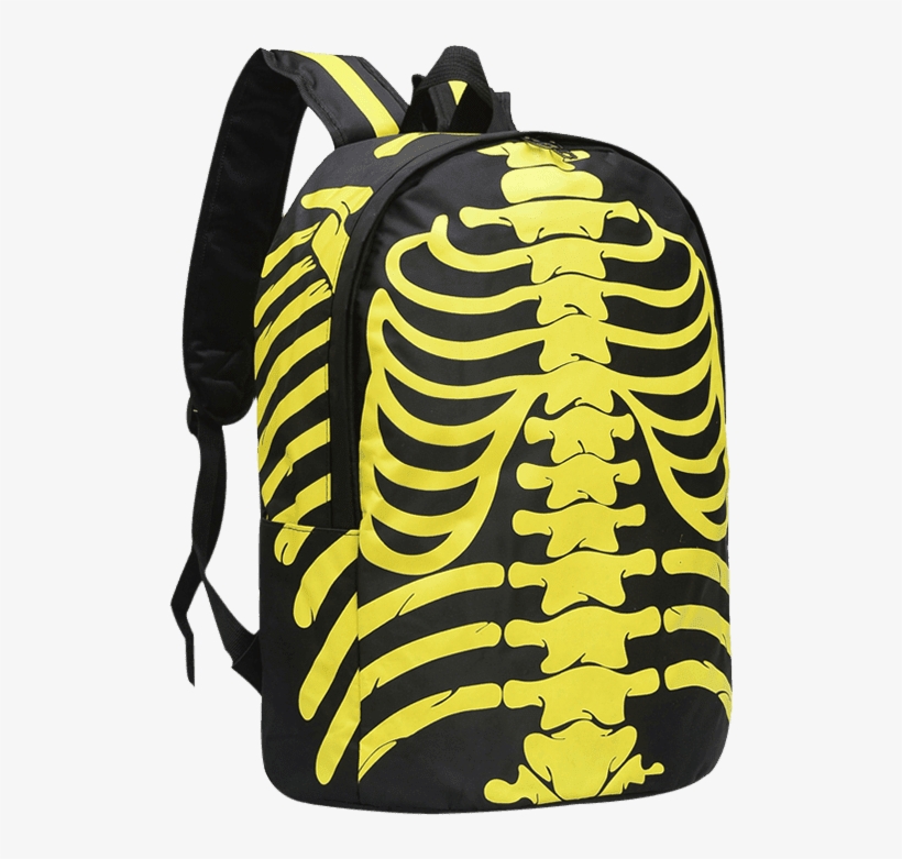 Wholesale Noctilucence Skull Striped Backpack ,we Boost - Mochilas Bonitas Para Hombre, transparent png #9110005