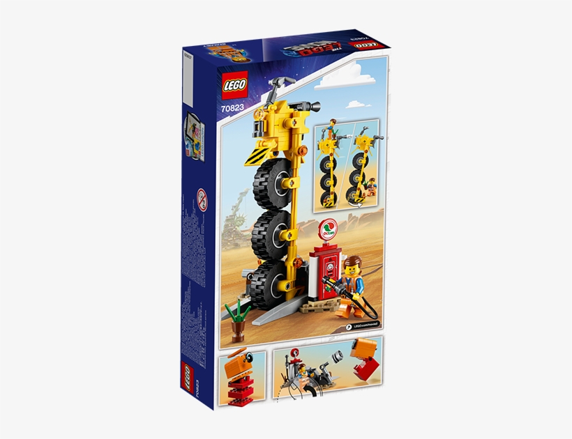 Lego 70823 The Lego Movie 2 Emmet's Thricycle - Lego Movie 2 Emmet's Thricycle, transparent png #9111127