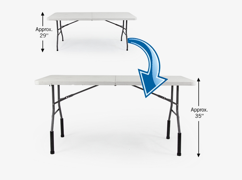 Bent Table Leg Risers - Medidas De Mesa Rectangular Para 10 Personas, transparent png #9112546
