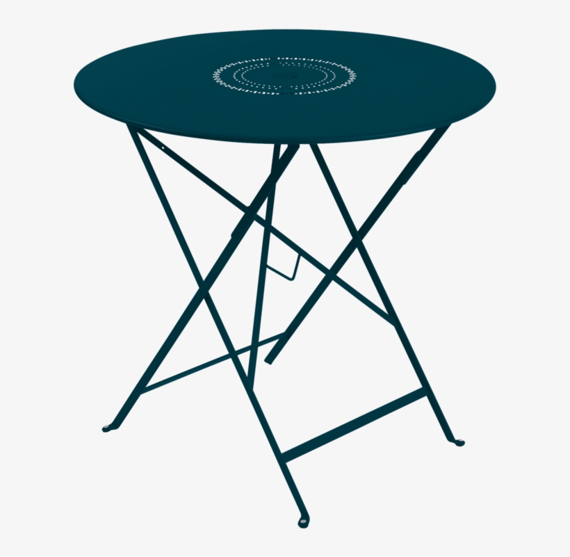 Table Ø 77 Cm Floreal Bleu Acapulco - Fermob Bistro Folding Table, transparent png #9112734