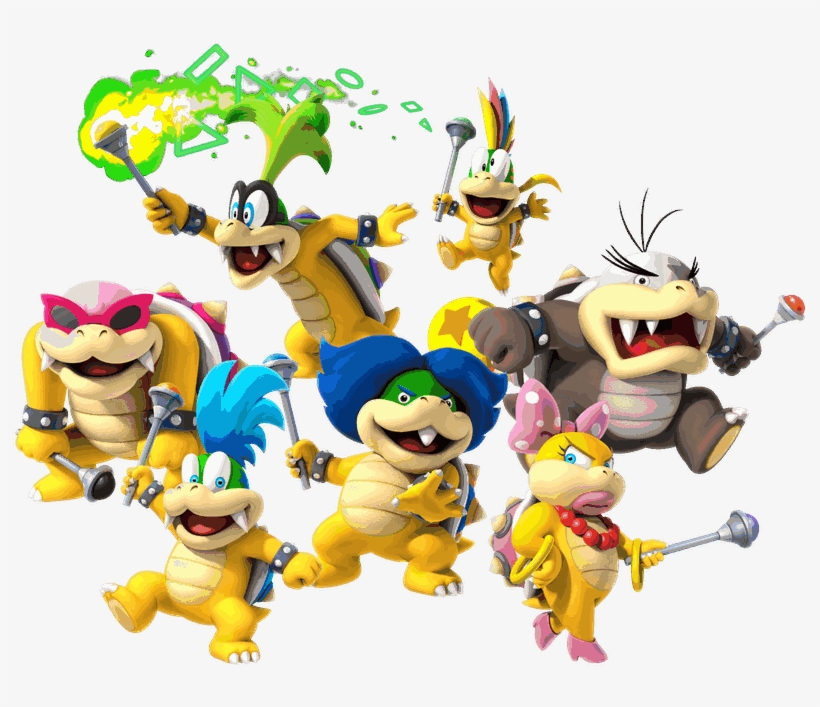 These Leaders Of The Koopa Troop Are Always Getting - Super Mario Bros Bad Characters, transparent png #9114083