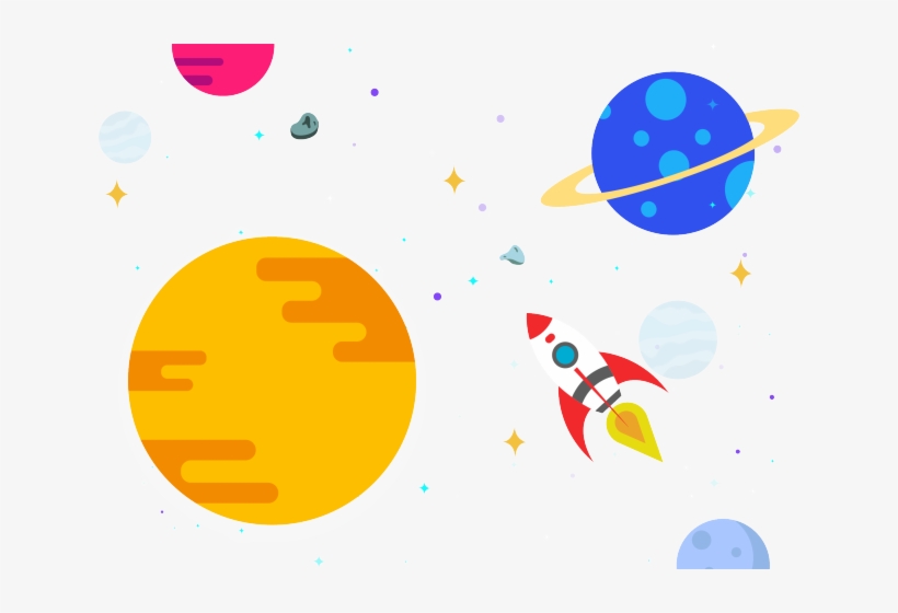 Planets Clipart Space Jam - Solar System Space Clipart, transparent png #9114119