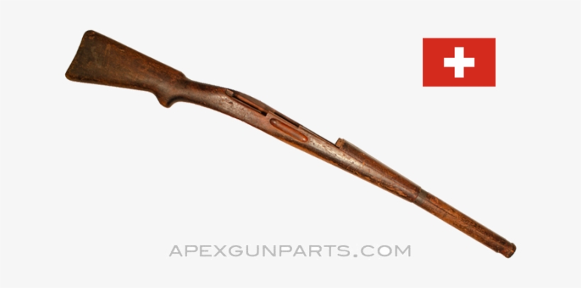 Swiss K31 Wood Stock, 41" With Handguard, No Metal - Schmidt–rubin, transparent png #9114267