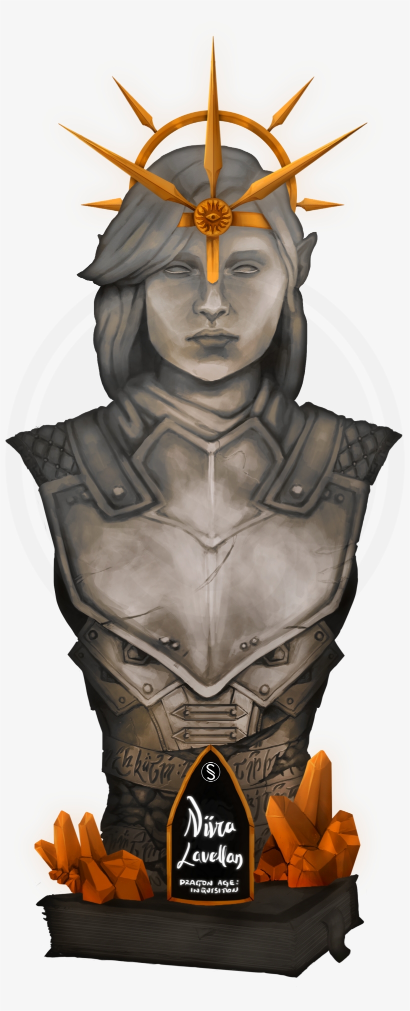 Fanworks[no Spoilers][oc] Digital Bust - Carving, transparent png #9115570