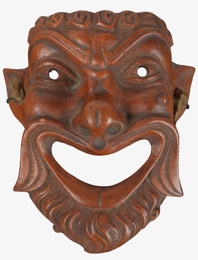 Small Grand Tour Terracotta Mask - Mask, transparent png #9115923