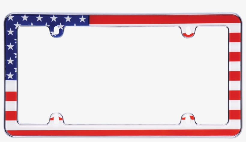 Usa Flag, Chrome - License Plate Frames Usa, transparent png #9117279