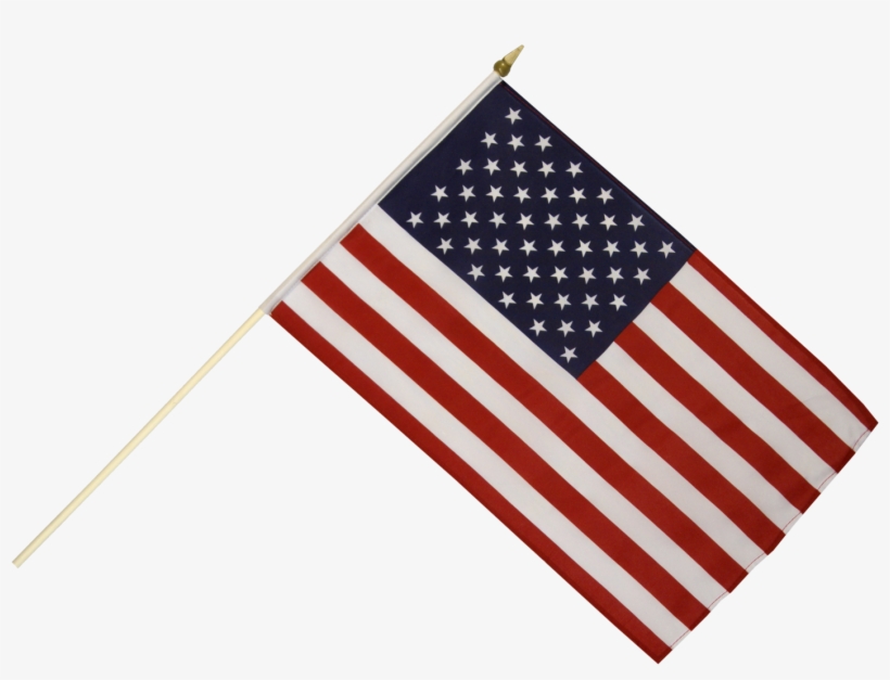 Us Flag On Stick, transparent png #9117321