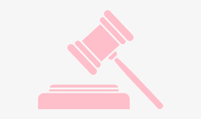 Gavel - Pink Gavel, transparent png #9117483