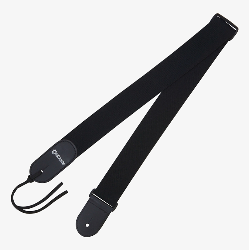 Elastic With Leather Ends - Elastic Guitar Strap, transparent png #9118140