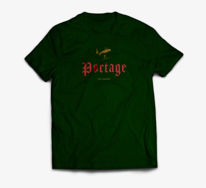 T-shirt Mockup Front Green Pink - Shirt With Text On Back, transparent png #9119855