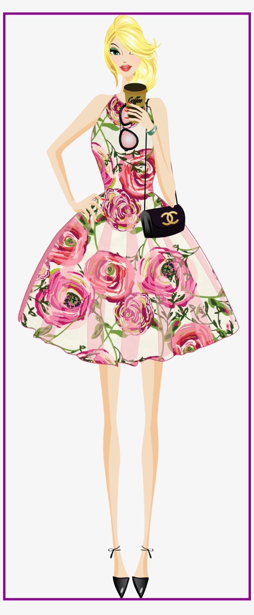Pink Dress Clipart Transparent, transparent png #9120733