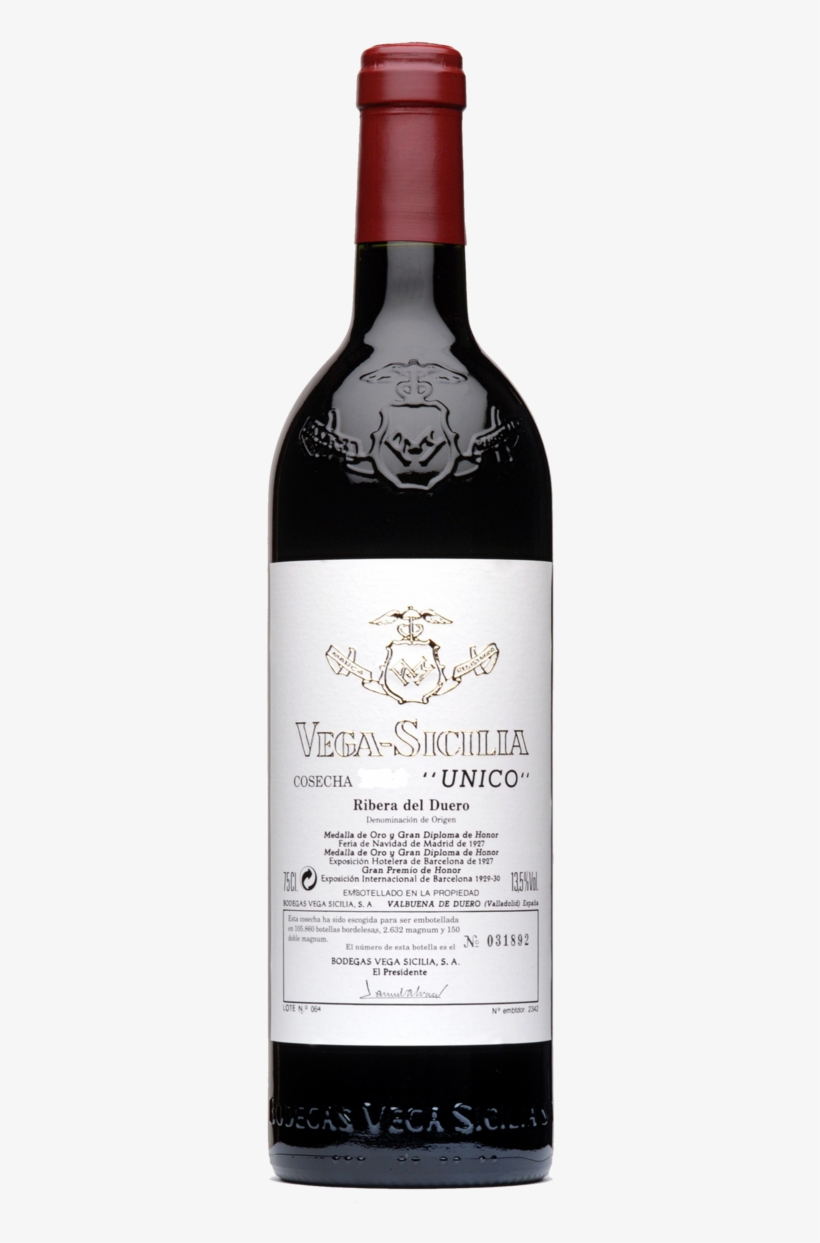 Vega Sicilia Unico Gran Reserva 2003, Ribera Del Duero, transparent png #9121910