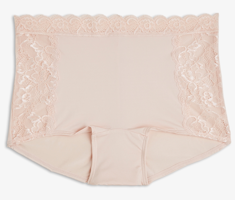 Boxer Midi Briefs Pink - Lace, transparent png #9121941