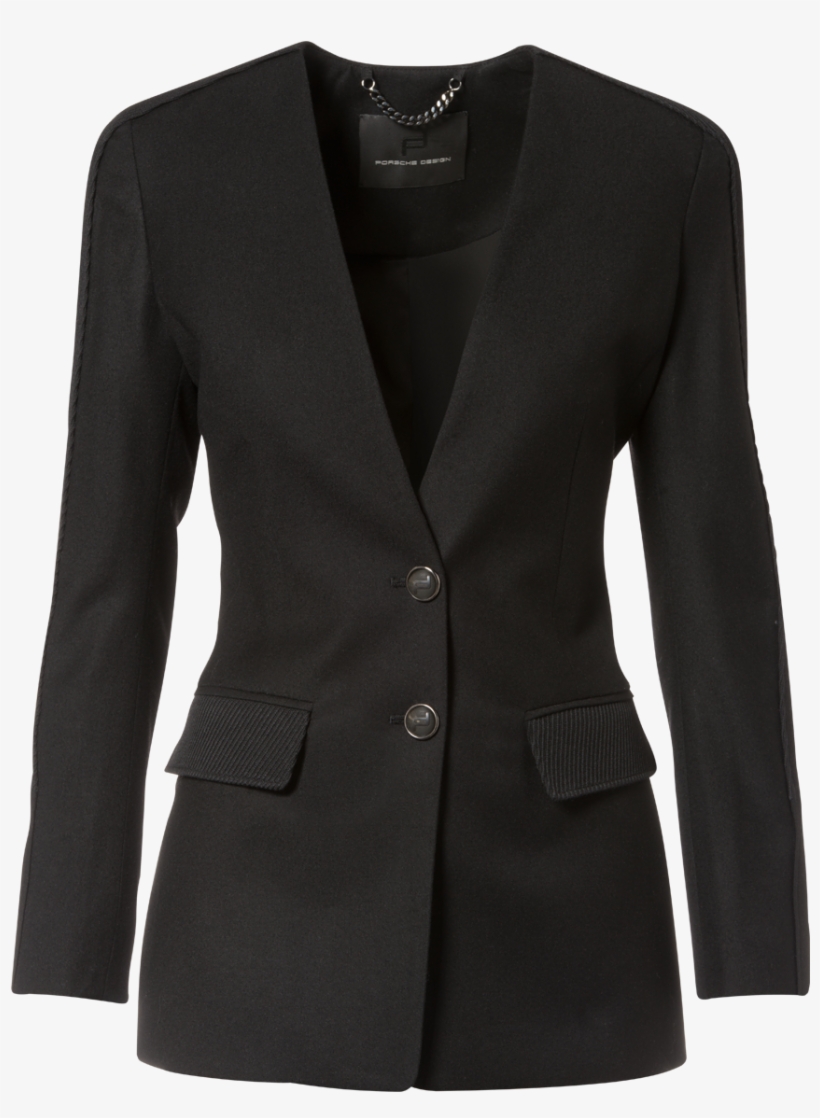 Racing Blazer - Black Long Sleeve Playsuit Uk, transparent png #9122247