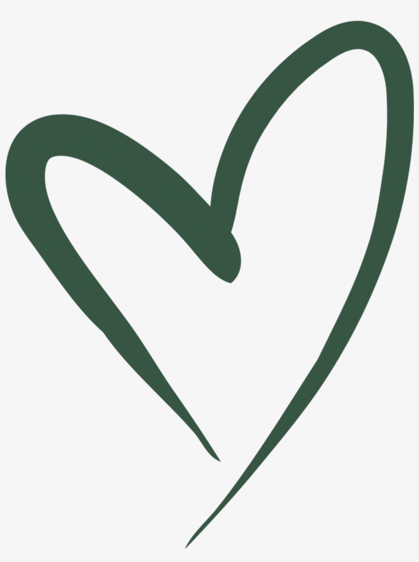 Smokey Emerald - Black And White Heart Sketch, transparent png #9122292