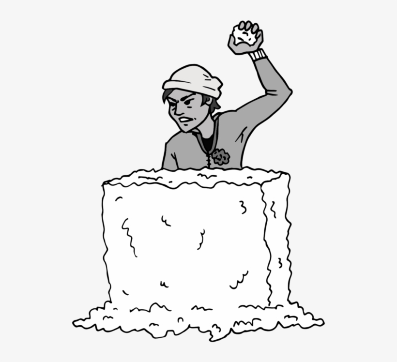 Snowball Fight Anonymous Alerts Used In Snowball Sabotage - Cartoon, transparent png #9122797