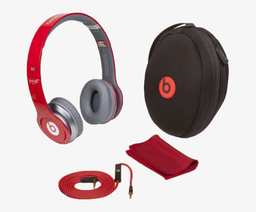 Red Solo Beats By Dre Pack - Fone Beats Dr Dre, transparent png #9123221