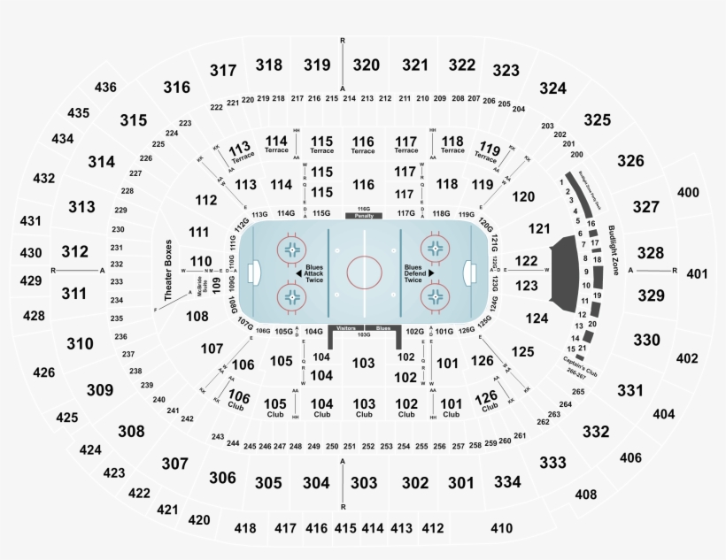 Legend - Enterprise Center In St Louis Seating, transparent png #9123842