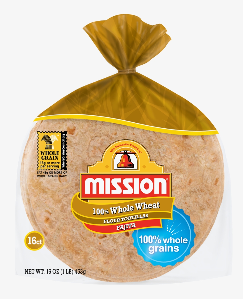 Mission Wheat Tortilla Nutrition Label, transparent png #9124009