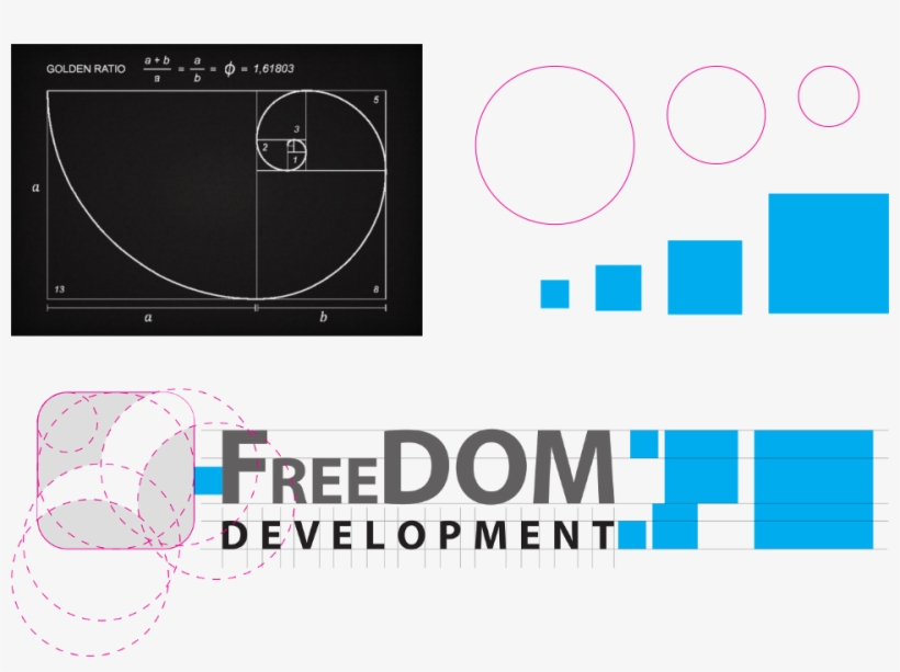 Freedom Development Logo Creation Process - Circle, transparent png #9124434