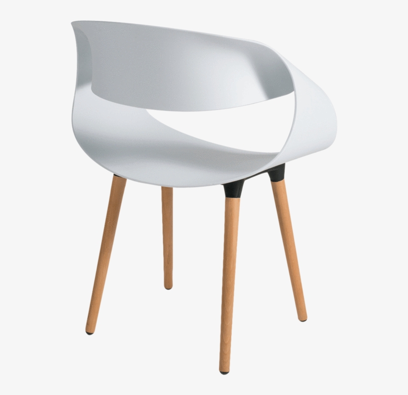 Starkey Sillas De Plástico Y Madera - Chair, transparent png #9124598