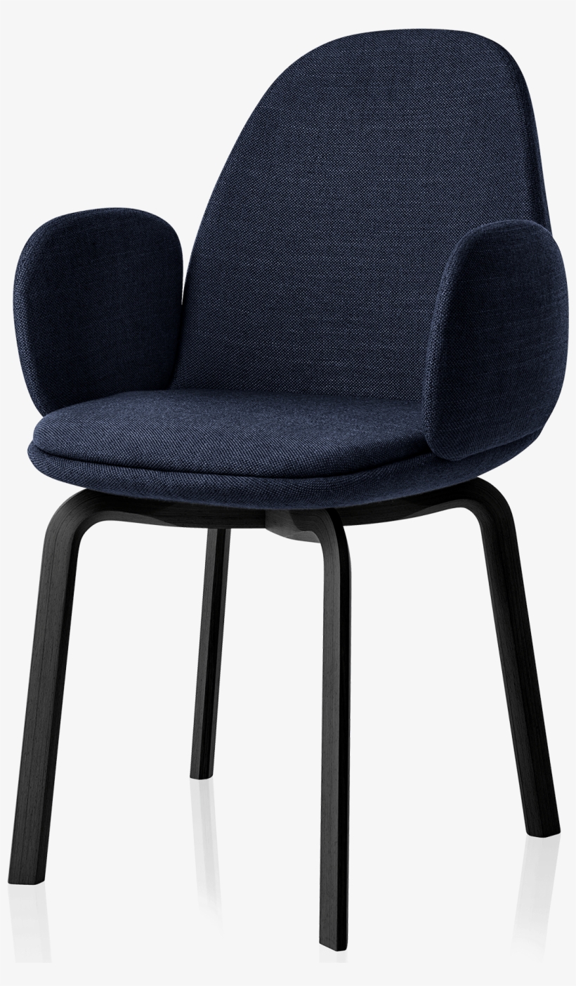 Sammen Armchair Jaime Hayon Wooden Legs Burgundy Sammen - Fritz Hansen Sammen Chair, transparent png #9124603