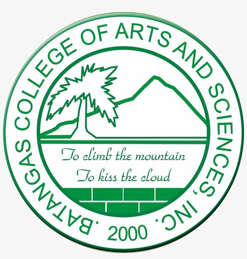 The Logo Of The School Was Inspired By Mount Maculot - Batangas College Of Arts And Sciences Logo, transparent png #9125003