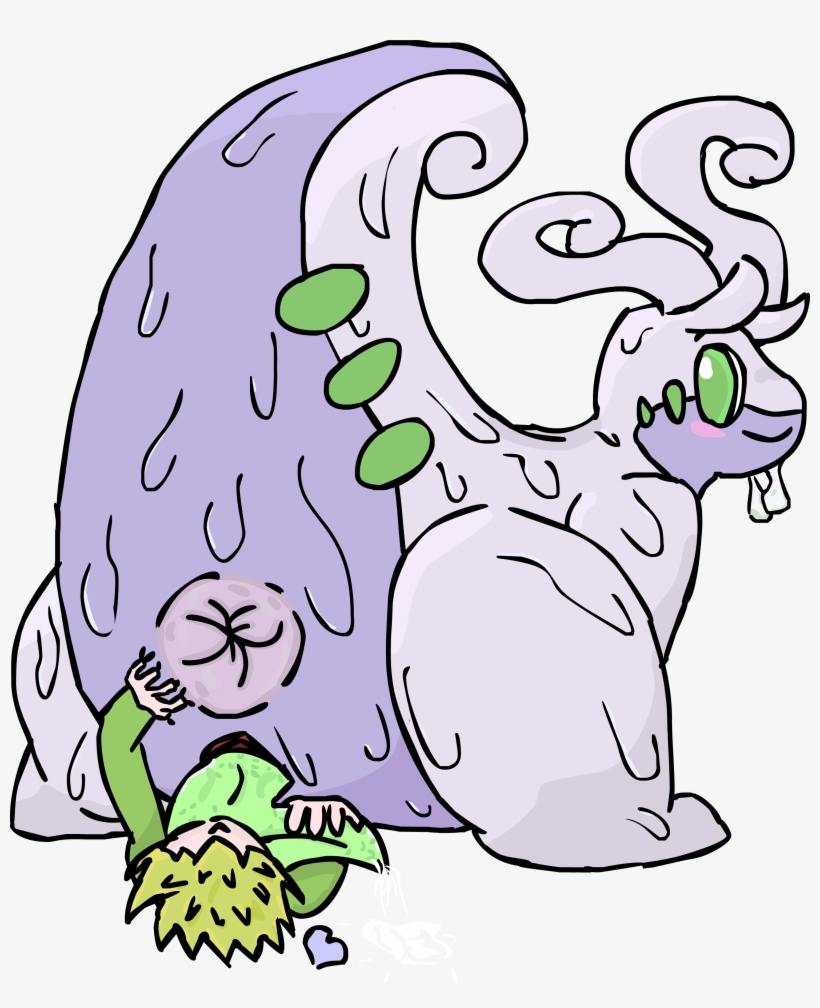 Download - Goodra Facesitting, transparent png #9126371