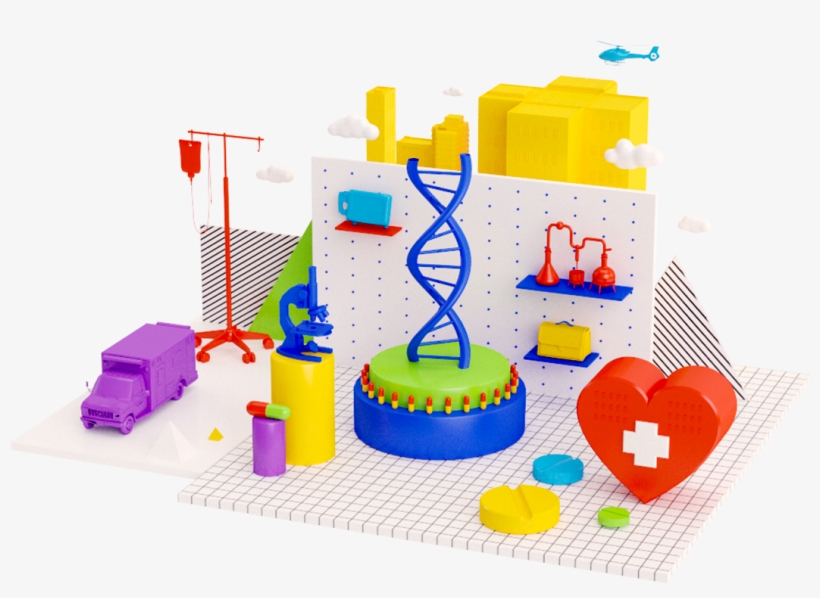 Healthcare Illustration By Pinch Studio - Construction Set Toy, transparent png #9126372