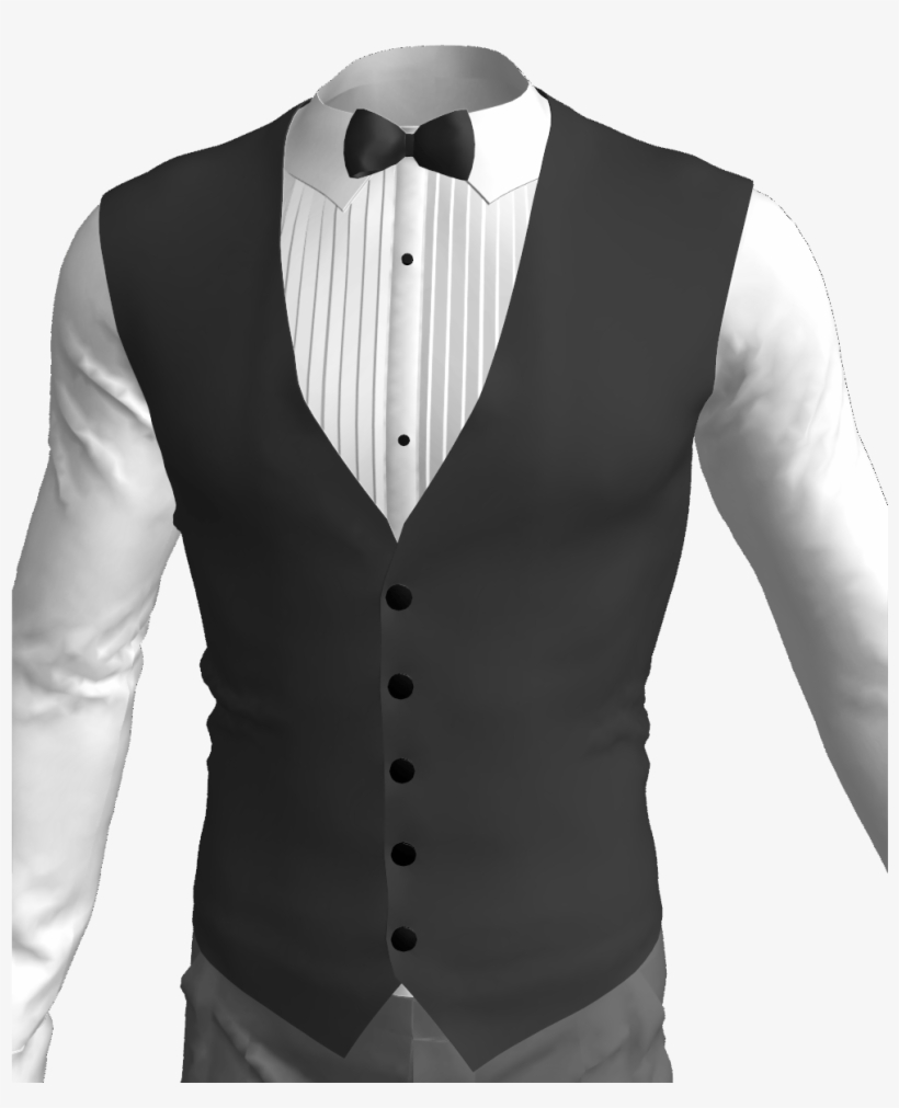 Marvelous Designer Pleated Tuxedo Shirt 3d Clothing - Formal Wear, transparent png #9126719