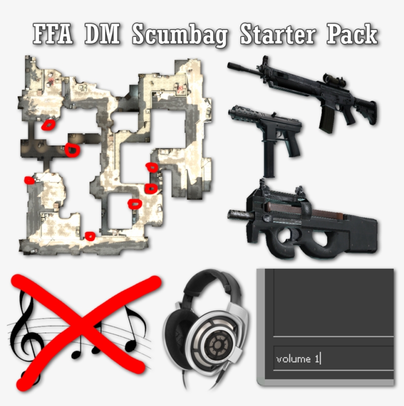 Ffa Dm Scumbag Starter Pack - Firearm, transparent png #9127035