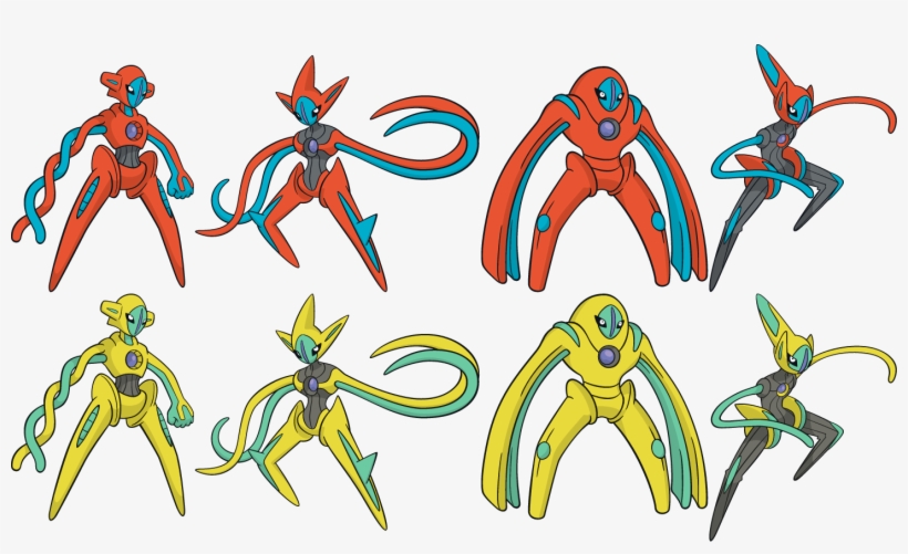 Post - Shiny Deoxys All Forms, transparent png #9127848