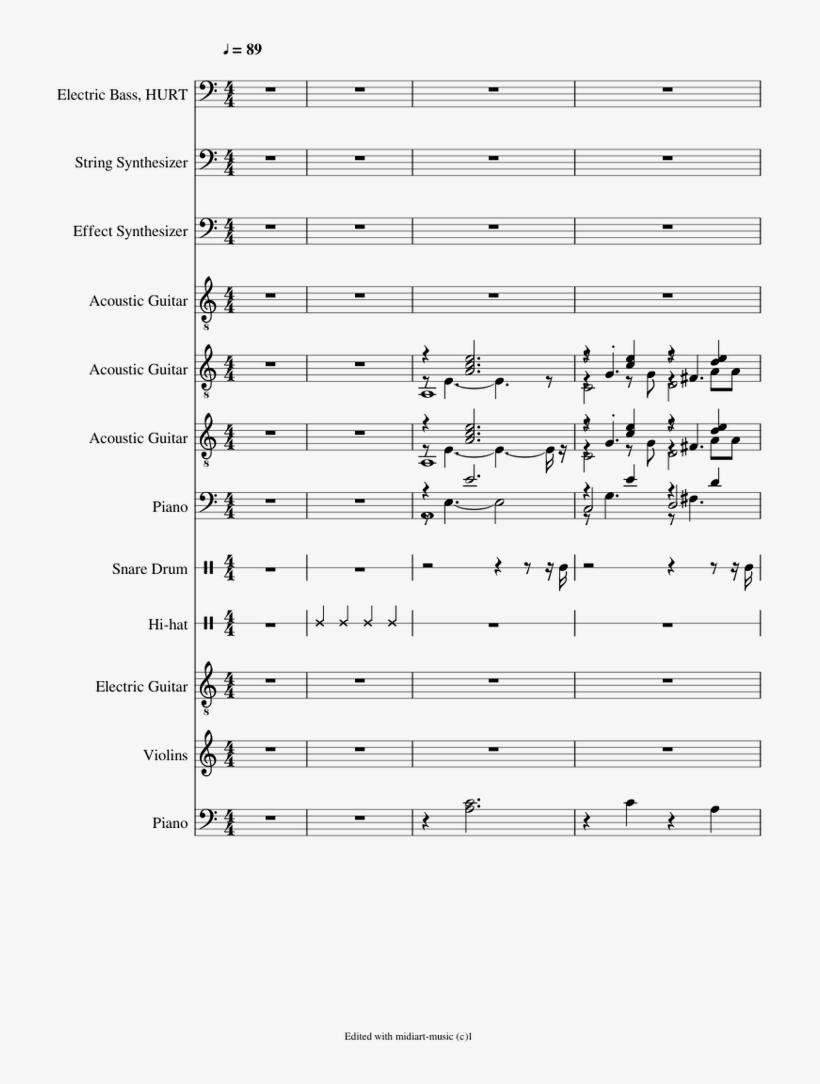 Hurt By Johnny Cash - Document, transparent png #9128936