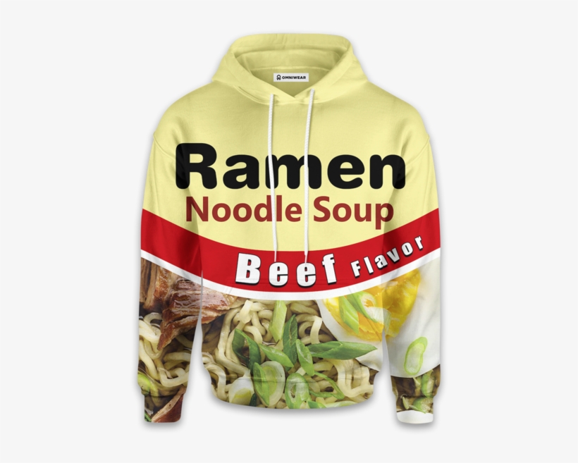 Beef Flavored Ramen Hoodie - Maruchan Ramen Noodle Soup Chicken Flavor, transparent png #9129243