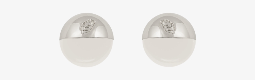 The Planet Stud Silver/white - Earrings, transparent png #9129731