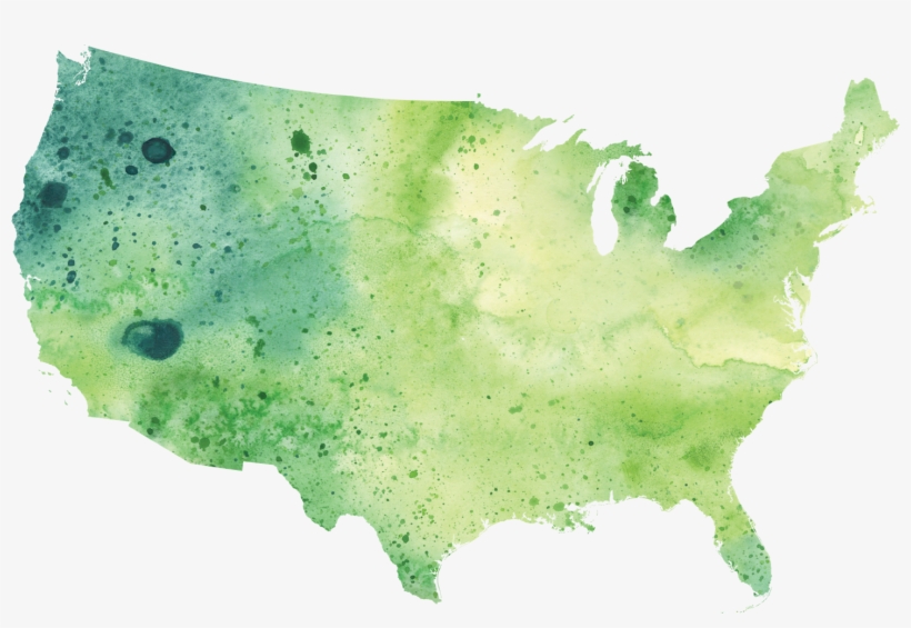Map Of Sweetgreen Projects - Us Map, transparent png #9130130