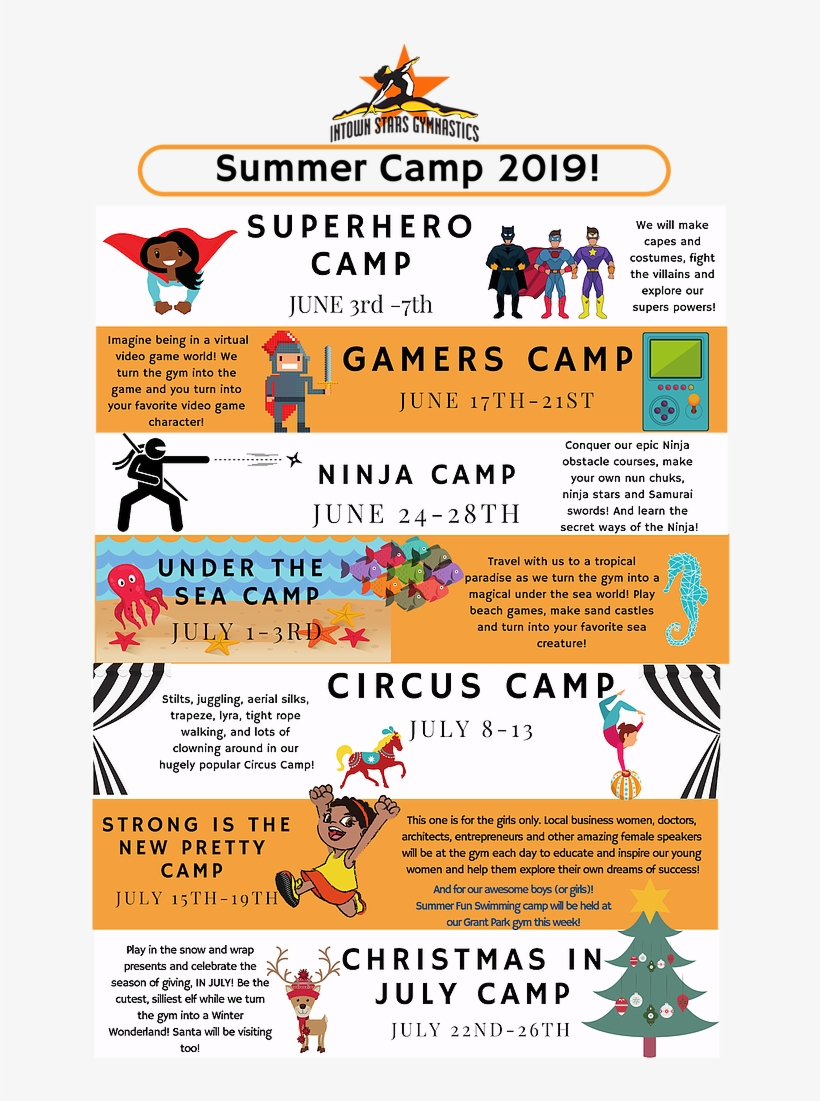 Summer Camp 2019 Flyer - Illustration, transparent png #9131521