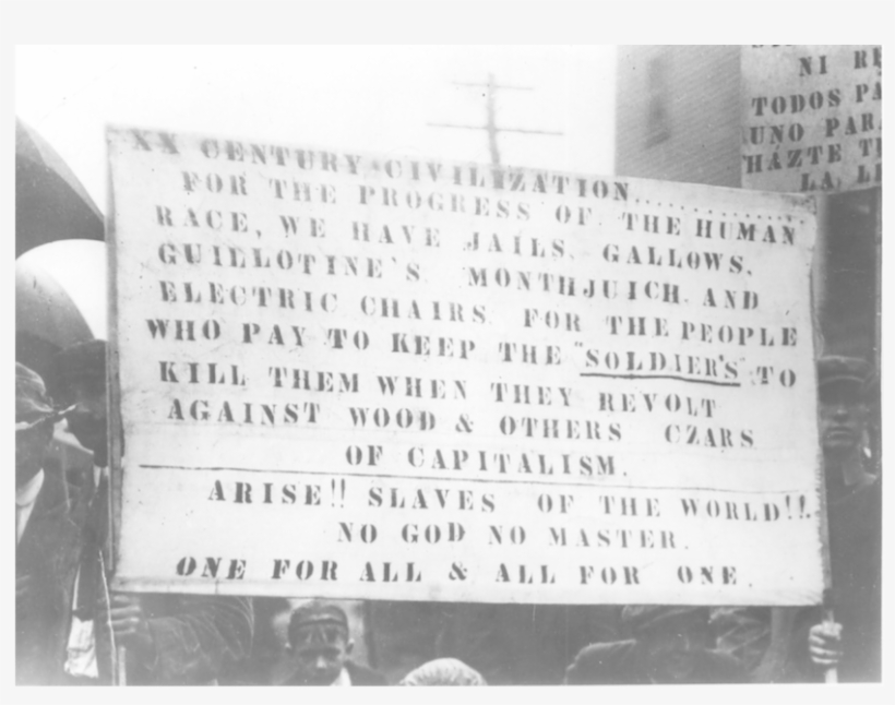 The Scandalous Protest Sign Declaring No God, No Master, transparent png #9131682