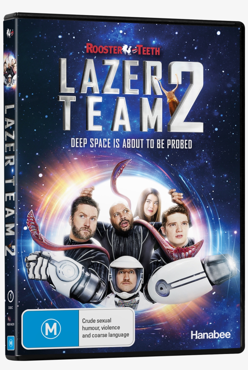 Rooster Teeth - Lazer Team 2 Dvd, transparent png #9133166