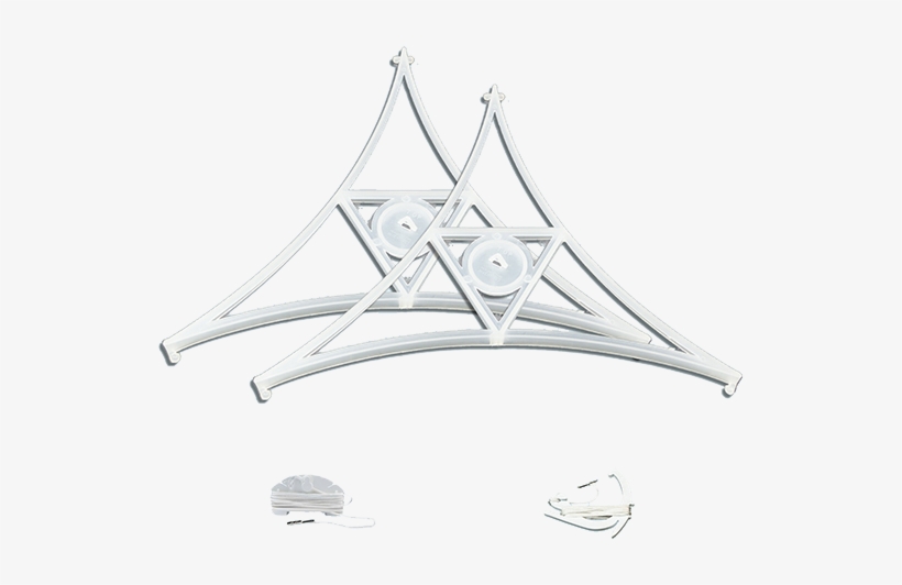 Medium 3-sided Hanging Sign Hardware Set - Tent, transparent png #9133450