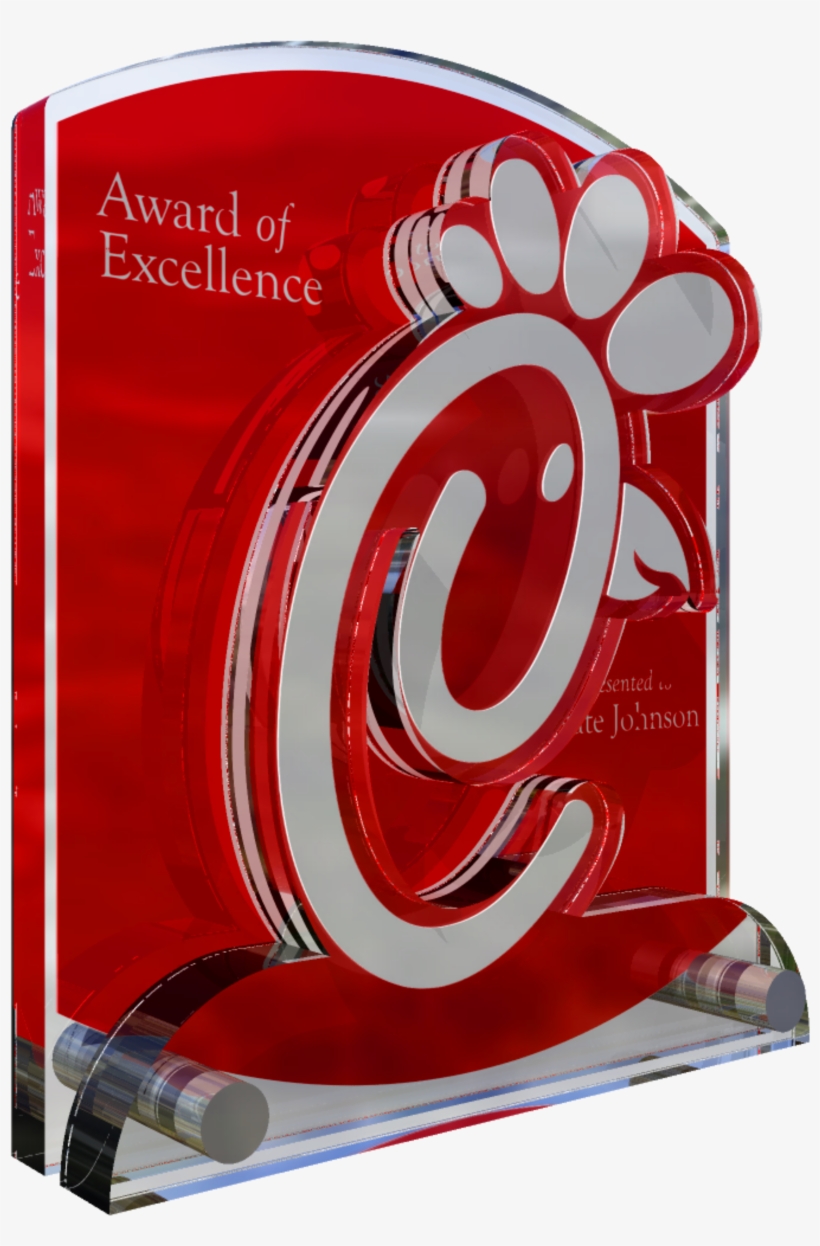 Chick Fil A - Custom Acrylic Plaque Award, transparent png #9133860