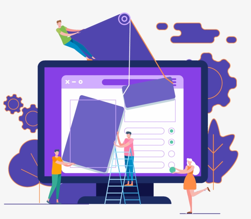 Web Design Concept - Software System Cartoon, transparent png #9135687